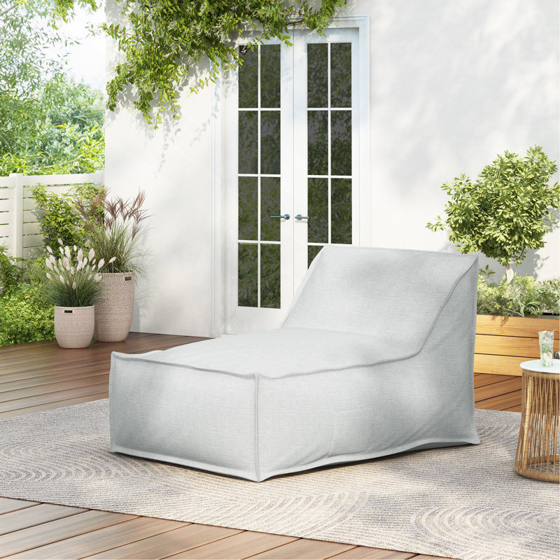 Fauteuil à billes Perry, gris clair, Tissu gris pâle