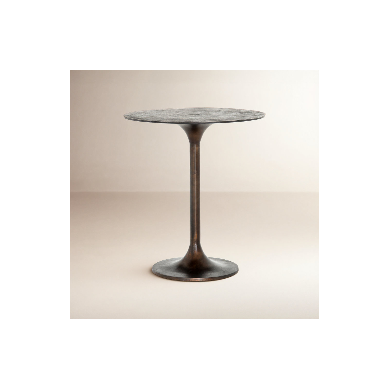 Roksana Bar Height Pedestal Dining Table, Counter Height ( 36" Height), Antique Rust