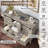  4-piece Farmhouse & Barn Door Design Bedroom Set, Queen Size, Gray-1432591283-1432591282