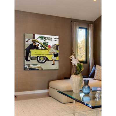 « checking out » par kurt ard, reproduction d’art sur toile tendue