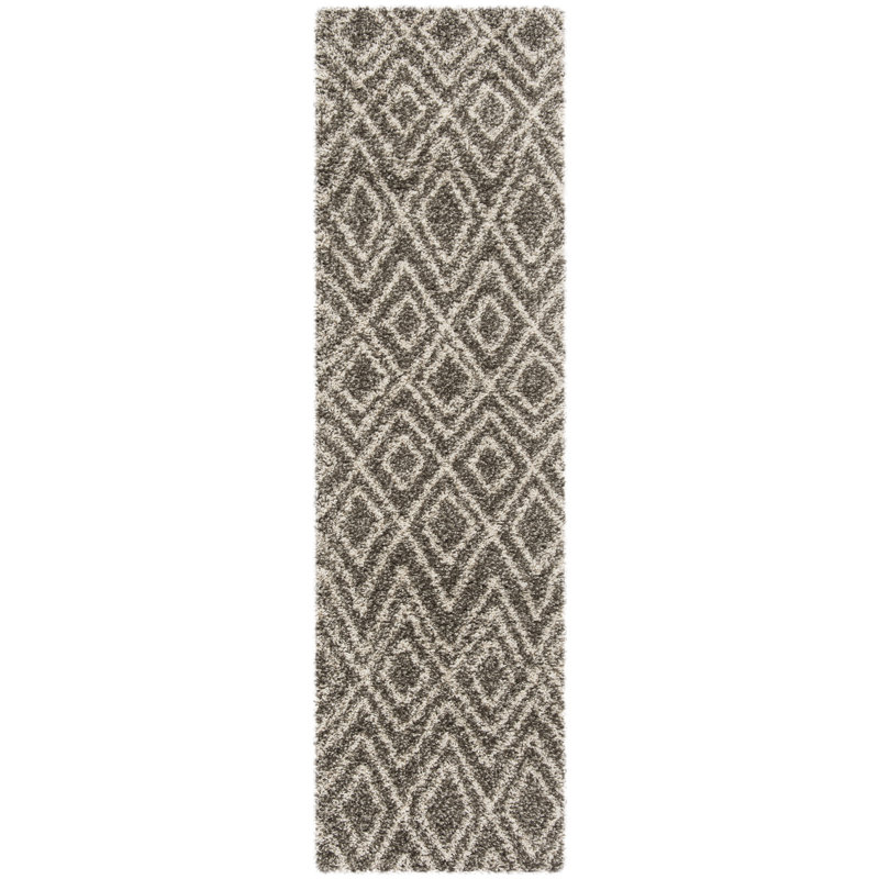 Adessa Shag Performance Geometric Rug, Runner 2'3" x 8'
