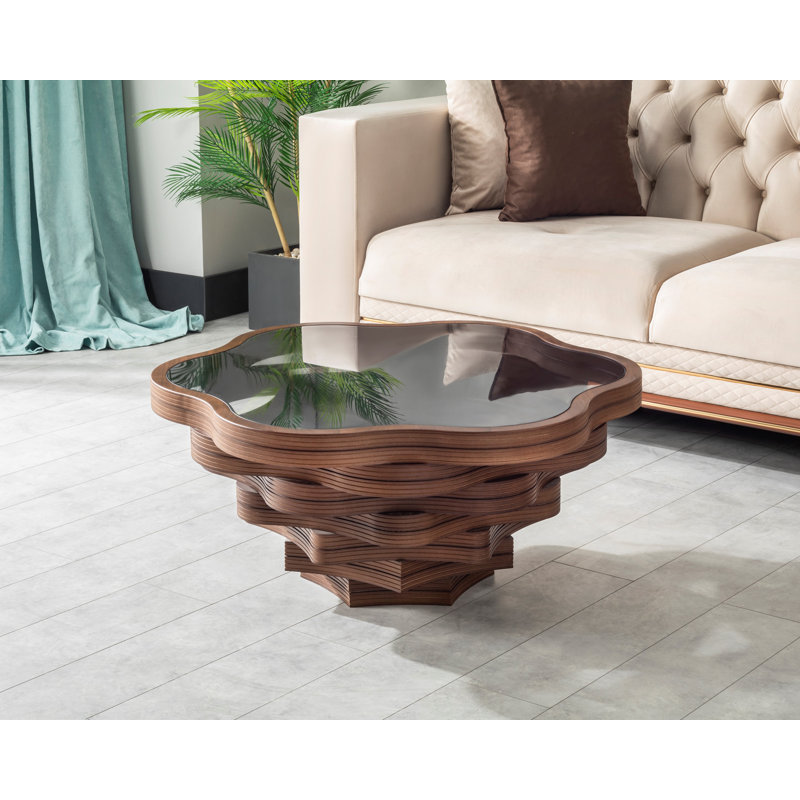 Anjuma Glass Top Single Coffee Table