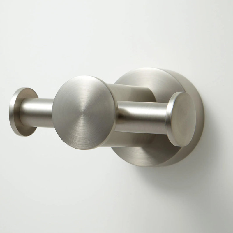 Prague Collection Wall-Mount Robe Hook, Brushed Nickel
