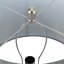 Abby-May 73.5cm Tall Table Lamp for Bedroom Furniture, Bedside Buffet Lamp with Glass Base