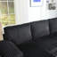 Canapé en U avec siège surdimensionné, canapé 4 places avec méridienne double, mobilier intérieur confortable et spacieux pour le salon, appartement-129334028