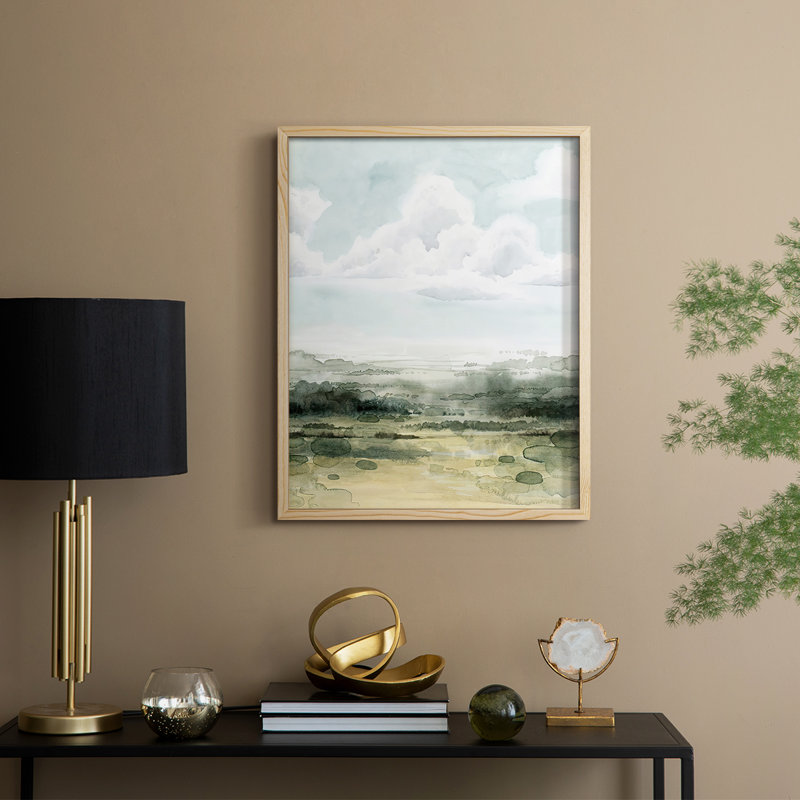 «Valley Highlight II», reproduction encadrée - bois massif, H 15 po x l 12 po