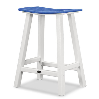 POLYWOOD® Contempo Saddle Counter Stool