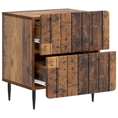 43cm W Manufactured Wood Bedside Table
