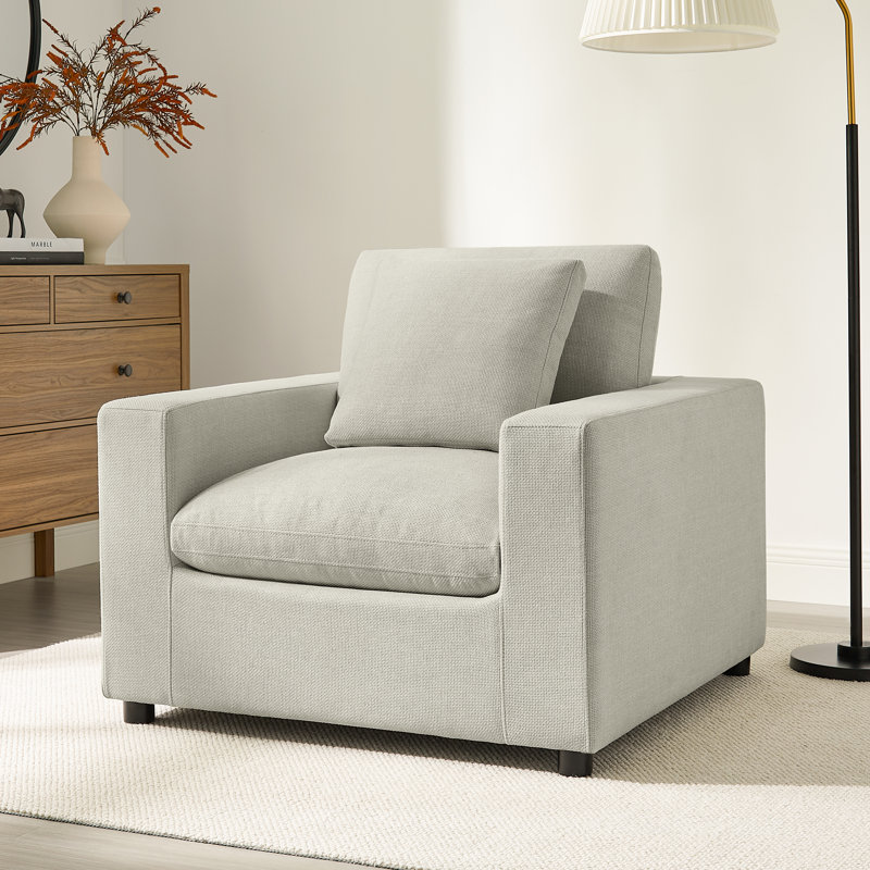Fauteuil Jodina, Polyester beige