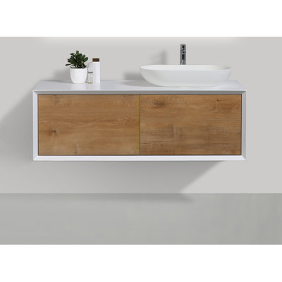 Ensemble de meuble-lavabo mural simple 48 po Leffler