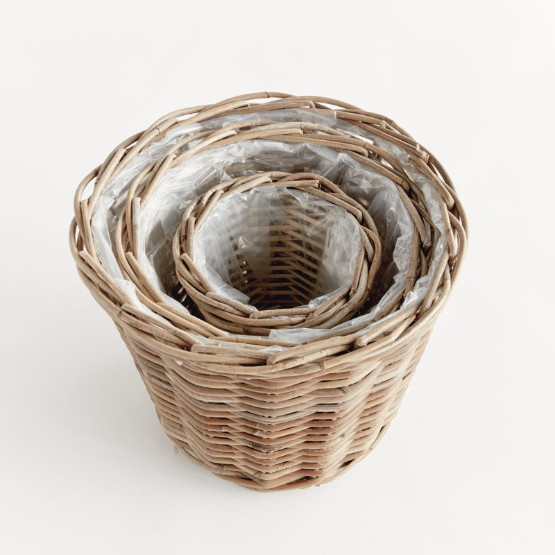 Normandy Rattan Planter Set
