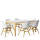 Grandos 67'' Rectangular 6 - Person Outdoor Dining Set