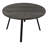 Harry Dining Table, 47 Inch Round Laminate Top, Black Metal Base-111235018