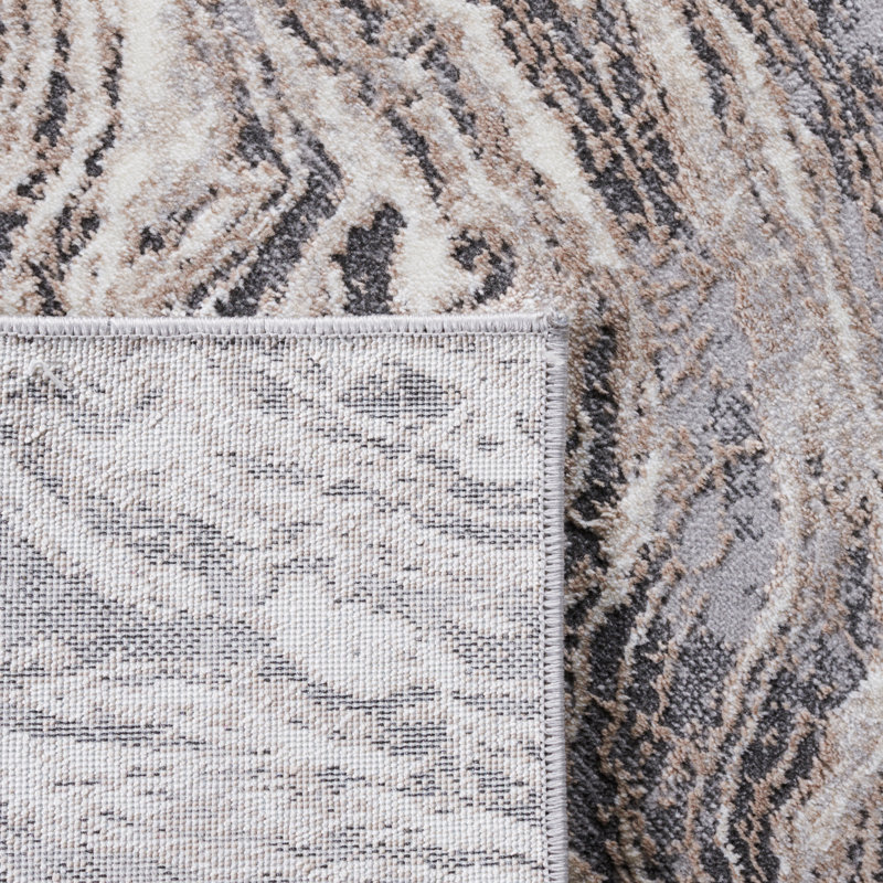Tapis gris / ivoire Vogue 162, Rectangle 9 pi x 12 pi