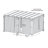 Palram - Canopia Milano 4300/Martinique 5000 Gazebo Curtain Side Wall