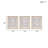 Fair Florets Beige 3-Piece Framed Glass Wall Art Set