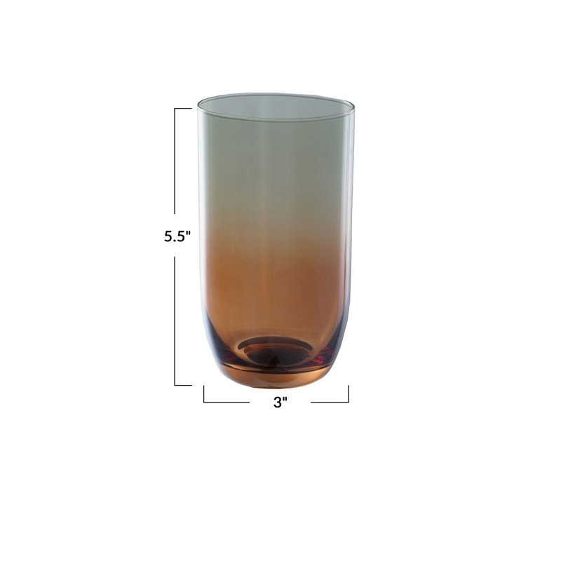 Verre à boire au fini irisé