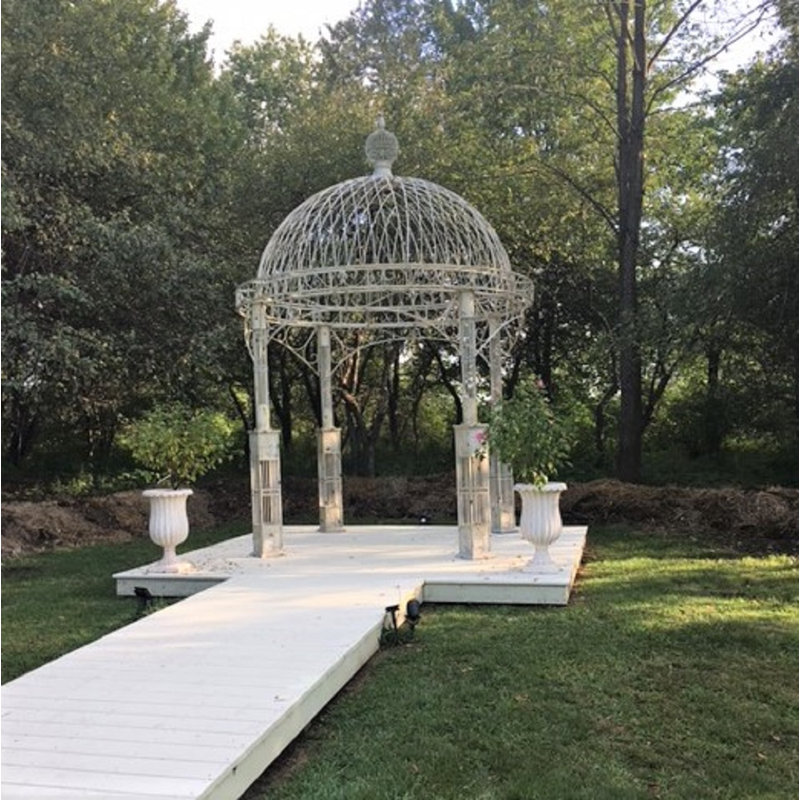 Valiko 9.5 Ft. W x 9.5 Ft. D Iron Patio Gazebo
