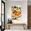 Joyeuse danse mexicaine colorée et vibrante, art mural traditionnel-129150849