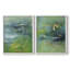 Impression encadrée Peaceful Diptych I-Premium - prêt à être accroché - pas de clous requis - pas de clous requis-1893705078-1893705076