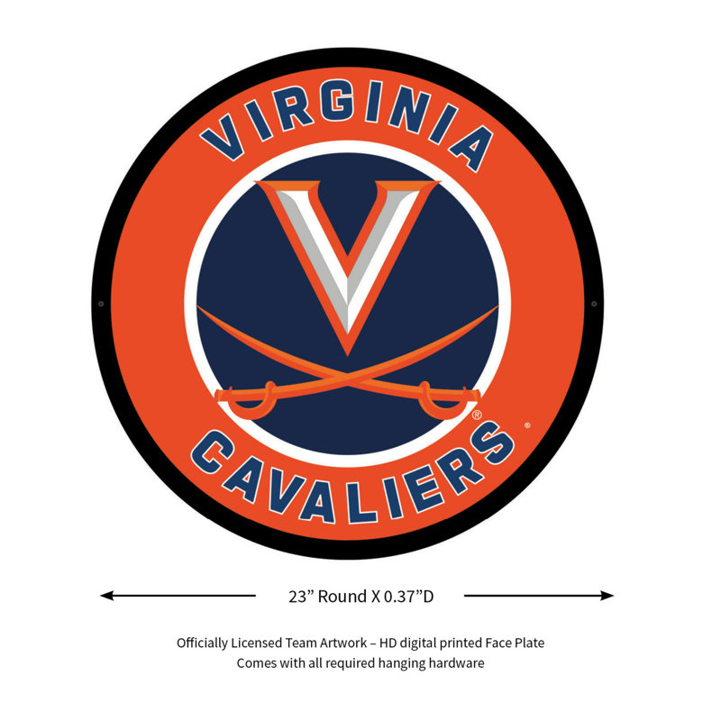 Enseigne murale 23 "NCAA Team, NCAA Virginia