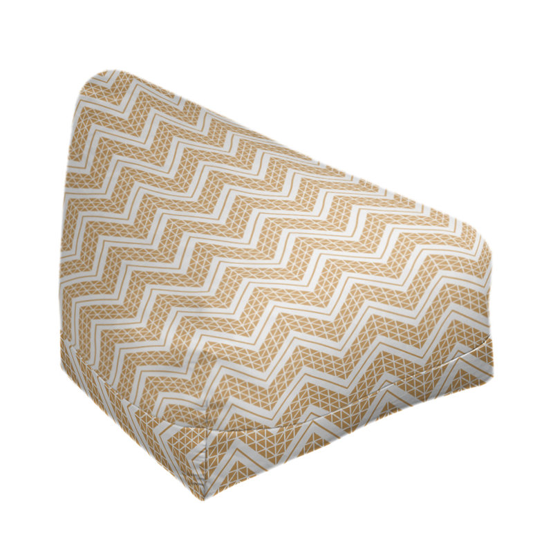 Sac de pois, H 38 po x L 42 po x P 29 po, Orange, Bourre en polyester