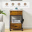 Lift Top With Charging Station Side Table with Storage