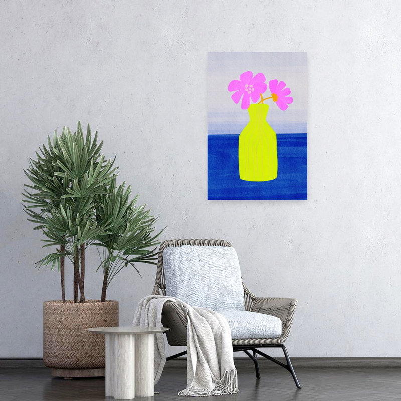 Art floral abstrait vif