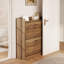 Armoire de rangement pour chaussures 16 paires, unité de rangement pour chaussures de ferme avec 2 tiroirs rabattables
