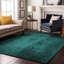Cerrito AMF554 Machine Washable Premium Teal Area Rug-104020375