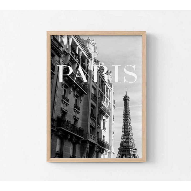 «Classic Paris Architecture Print»: art mural encadré en plusieurs tailles