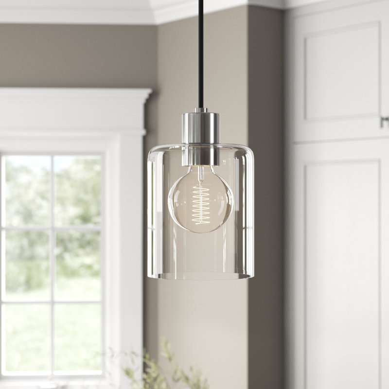 Alvy 1 - Light Single Pendant, Polished Nickel