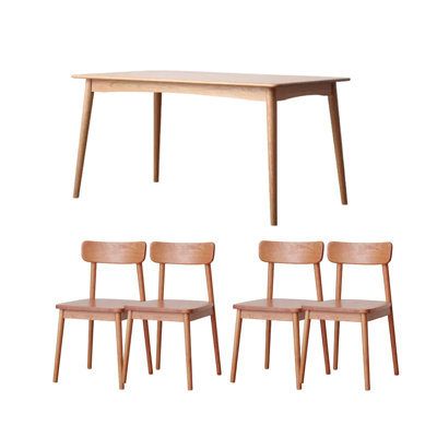 Table rectangulaire en bois massif domestique simple