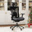Chaise de bureau ergonomique en maille respirante avec dossier pivotant et dossier haut-1712386813-1712386812