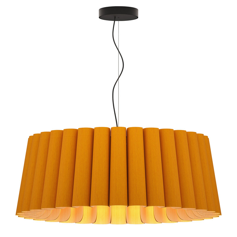 Luminaire suspendu unique à 1 lumière Renata, Ocre
