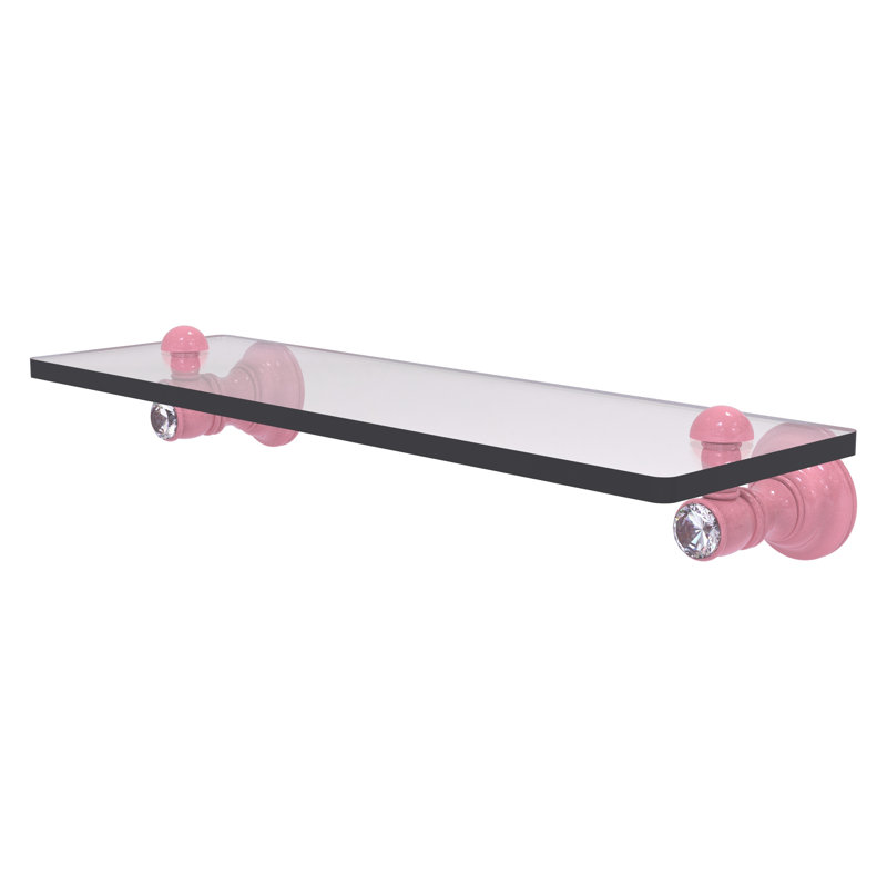 Tablette flottante Carolina, H 2,4 po x l 16 po x P 5,54 po, Rose