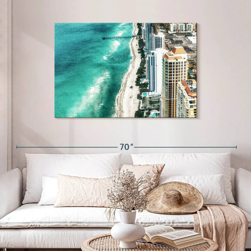 Nicci Miami Beach en été, H 30 po x l 45 po