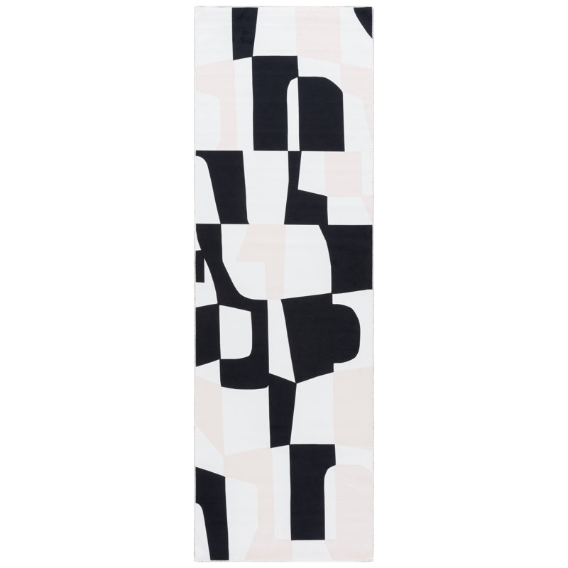 Tapis ivoire / beige Amalea 827, Tapis de couloir 2 pi 6 po x 8 pi