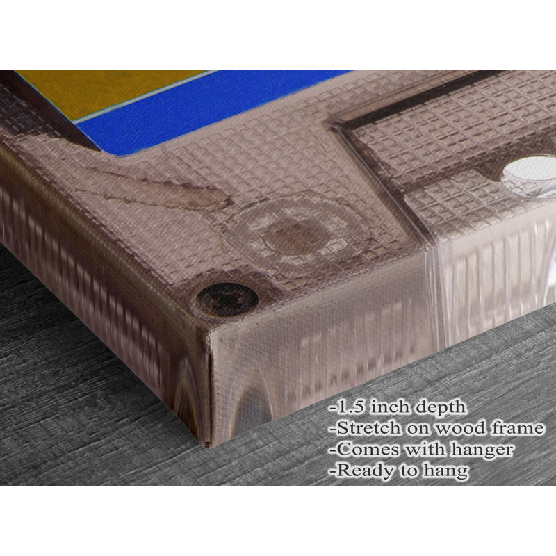 Life Has No Rewind Cassette Canvas Print, 30" H x 45" W