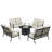 Dezrae 8 - Person Patio Conversation Set with Cushions