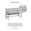 Banc de jardin en fer Nicholls