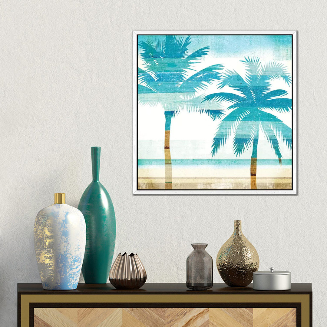 Leinwandbild Beachscape Palms III von Michael Mullan