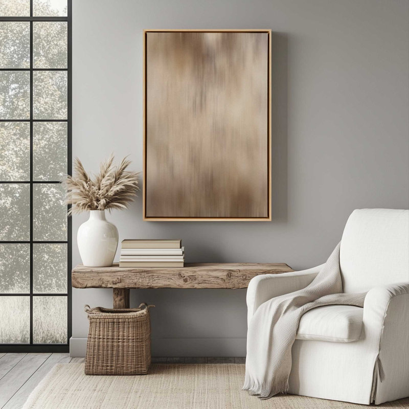 Impression sur toile Cosmic Latte I dans un cadre doré, 36 po x 24 po, H 18,75 po x l 12,75 po x P 1,75 po