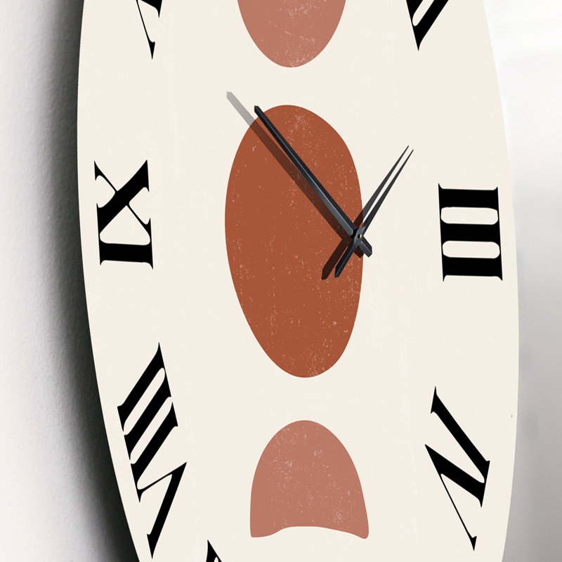 Minimal Moon Phases - Horloge murale moderne, Moyen