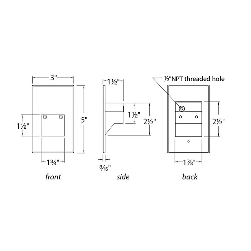 Bronze Dimmable Integrated LED Step and Wall Light