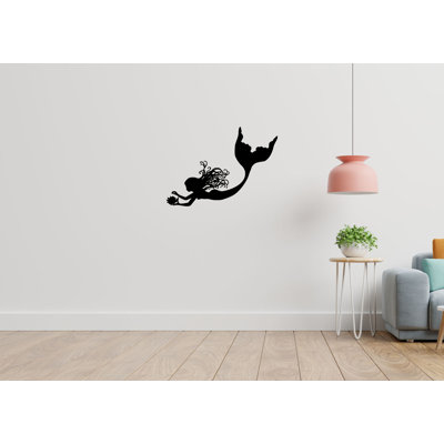 Sirène autocollants muraux eau autocollant vinyle autocollant enfants Art Home Decor chambre d'enfant chambre salon murales Mc15