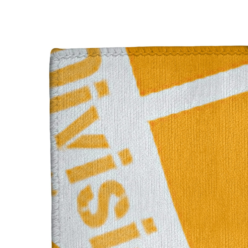 Tapis de zone orange à tissage plat poils longs, Rectangle 2 pi x 3 pi