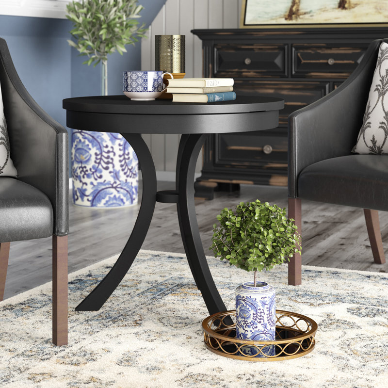 Orofino 3 Legs End Table, Black Licorice