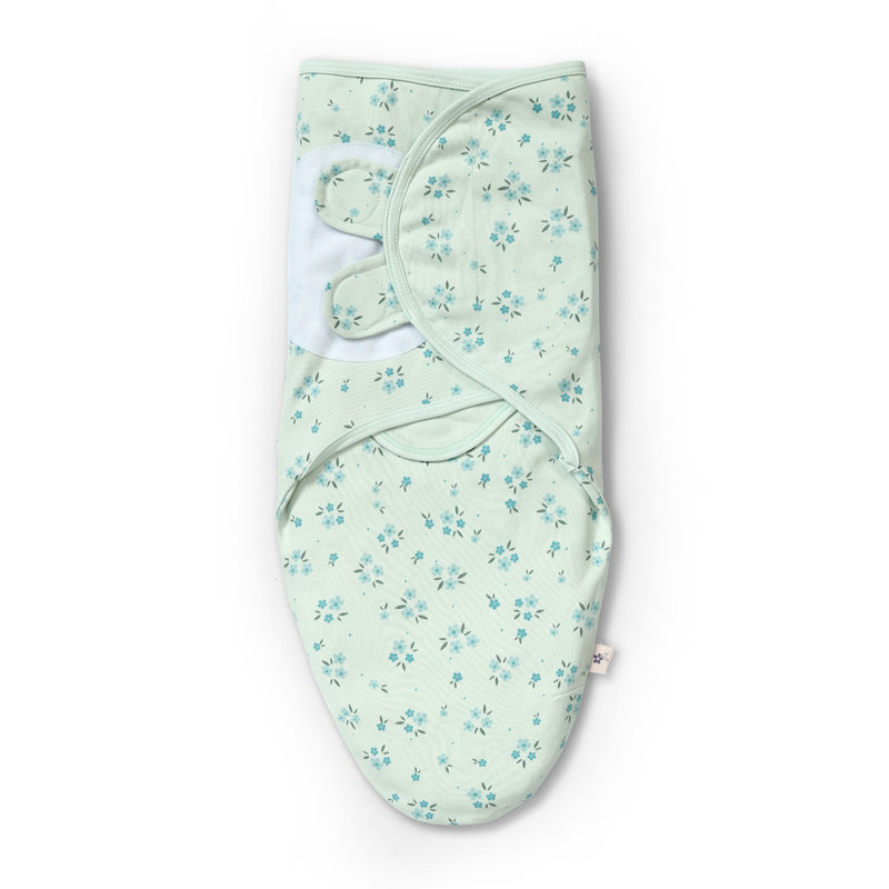 SwaddleMe Original Swaddle for Baby Boy and Girl, 100% Cotton, Easy Adjustable, 0-3 Months, 1.0 TOG, 3-Pack - Floral Pattern (Set of 3)