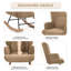 Solid Wood and Iron Rocking Chair-280849522-280849529